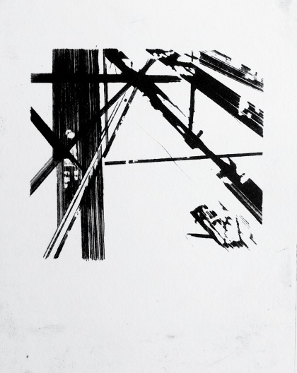 Industrial Forms 1, Dry Point by Ulyana Gumeniuk
